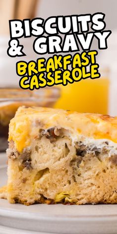 Breakfast casserole with biscuits Biscuits And Gravy Breakfast Casserole, Biscuits And Gravy Breakfast, Gravy Breakfast Casserole, Breakfast Lasagna, Biscuits Gravy, Biscuits And Gravy Casserole, Hashbrown Breakfast Casserole, Brunch Casserole