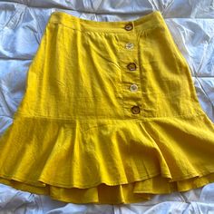 Urban Outfitters Button Skirt! Brand New Urban Outfitters Skirt, Button Skirt, Yellow Skirt, Urban Outfitters, Womens Skirt, Brand New, Skirt, Yellow, Women Shopping