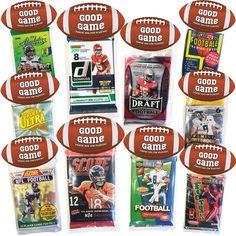 PRICES MAY VARY. Your perfect Party Favors are Within Reach! Hassle Free Party Favor Craft Ideas and Fun All the hard work is already done for you! 
 Each of our COLORBOXCRATE Football Party Favor Card Bundles includes 10 Football Party Favors. Each is prepackaged to be HASSLE FREE to save you effort! We do all the difficult parts for you so that you can ENJOY your Day! 
 Save TIME and MONEY by purchasing several gifts in one purchase! Super easy to ship right to your loved one during the busy s Football Party Treats, Football Party Favors, Football Watch Party, Sports Party Favors, Football Party Supplies, Football Draft, Football Crafts, Football Birthday Party, Football Trading Cards