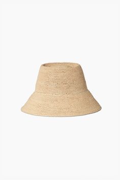 The perfect travel companion for sun-soaked adventures, the Felix bucket hat can be easily transported in a carry on or beach bag. Made of packable lightweight raffia that has been intricately hand-woven in Madagascar.