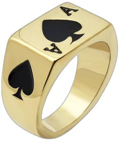 Stainless Steel Ring, Stainless Steel Rings, Steel Ring, Poker, Stainless Steel, Ring, Silver, Black