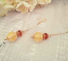 🐕 Big deals! Ling Amber long chandelier earrings Flower motif 24 k gold filling Floral Ethnic style Beaded bead ball earrings only at €75.0 Hurry. #EthnicStyle #MosaicEarrings #ChandelierEarrings #WickerJewelry #GoldFilling #FolkloreJewelry #BeadedEarrings #MosaicMaking #SeedBeadMaking #24kGold Gold Beaded Earrings With Faceted Beads For Gifts, Gold Beaded Earrings With Faceted Round Beads, Traditional Gold Earrings With Faceted Beads, Gold Round Beads Earrings For Wedding, Festive Earrings With Gold Beads, Gold Earrings With Round Beads For Wedding, Elegant Latkan Earrings With Round Beads, Elegant Latkans Earrings, Festive Elegant Round Beaded Earrings