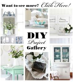 a collage of photos with the words diy project gallery