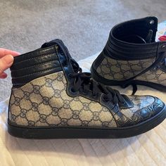 Reposhing This Item I Purchased From @Margofaulkner. Loved It, But Ready To Rotate For Something New. Questions? Leave A Comment Below! Canvas Shoes Men, Shoes Gucci, Crocodile Skin, Gucci Shoes, Shoes Men, Mens Shoes Sneakers, Canvas Shoes, High Top, Something New