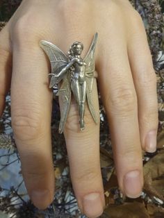 Butterfly Silver Ring Lady Butterfly Ring Naked Woman Ring | Etsy Lady Butterfly, Fairy Ring, Woman Ring, Dope Jewelry, Butterfly Ring, Funky Jewelry, Jewelry Lookbook, Jewelry Inspo, Dream Jewelry