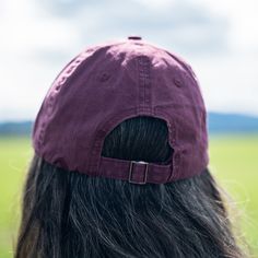 The CDA Night design looks great as a leather patch and putting it on this maroon denim hat just completes the package so well! Casual Burgundy Hat One Size Fits Most, Casual Everyday Cap, Casual Short Brim Hat With Leather Patch, Casual Adjustable Burgundy Hat, Adjustable Burgundy Casual Hat, Casual Hats With Leather Patch, Denim Hat, Vintage Hat, Leather Patches