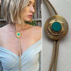 Brass and Turquoise Sun Ray Bolo Tie Necklace - Etsy Bolo Tie Women, Bolo Tie Necklace, Bolo Necklace, Natural Turquoise Stone, Bolo Ties, Tie Necklace, Bolo Tie, Tie Styles, Sun Rays