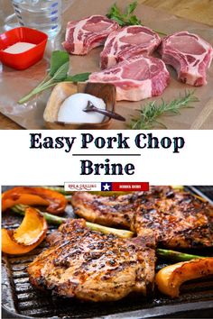 easy pork chop brine recipe on the grill