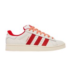 Find ADIDAS Campus 00s 'off White Preloved Red on Editorialist. Campus 00s 'Off White Preloved Red' Red Low-top Sneakers With Gum Sole, Red Adidas Leather Sneakers, Red Sneakers With Vulcanized Sole For Streetwear, Red Lace-up Adidas Logo Sneakers, Red Adidas Low-top Custom Sneakers, Red Adidas Low-top Sneakers, Red Low-top Adidas Sneakers, Red Vulcanized Sole Sneakers For Sports, Adidas Sneakers In University Red With Red Sole