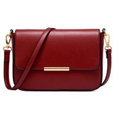 Gorgeous! Can Also Get This In Many Other Colors If Requested! Red Crossbody Flap Bag For Office, Red Flap Bag With Adjustable Strap For Office, Versatile Red Shoulder Bag For Office, Crossbody Bag Designer, Red Crossbody Bag, Red Crossbody, Leather Handbags Women, Leather Handbags Tote, Women Bags Fashion