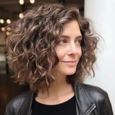 35 Best Curly Hairstyles for Women over 50 Above The Shoulder Haircut Wavy, Curl By Curl Haircut, Curl Hair Shoulder Length, Sassy Curly Hairstyles, Shoulder Length Wavy Curly Haircuts, Bob Haircuts For Women Curly Hair, Layered Bob Hairstyles Wavy, Curly Hairstyles For Women Over 50 Curls, Curly Hairstyles Bob Natural Curls