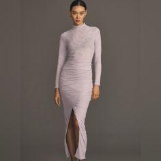 Long Sleeved Maxi Anthropologie Dress In Excellent Condition!! Beautiful Lilac Color !! Top Is Sheer While Bottom Is Full Coverage !!! Sleeve Maxi Dress, Lilac Color, Long Sleeve Maxi, Anthropologie Dress, Anthropologie Dresses, Long Sleeve Maxi Dress, Color Purple, Lilac, Anthropologie