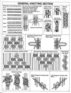 the instructions for how to tie a knot on a loom, with pictures below