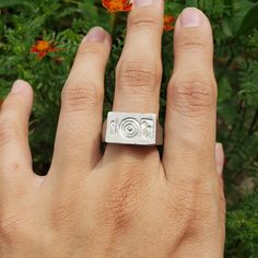 This signet ring is cast in lead-free pewter. The ring size when cast is 7.25. The sealing image is dining place setting. perfect for dinner party invites, all fancy like This is part of a series of signet rings I am making cast from lead-free pewter. Each ring master is hand sculpted to give a unique, rustic style, relief image when used as a seal, with sealing wax. Chunky Signet Ring, Cast Silver Ring, Ring Master, Cast Rings, Pewter Ring, Custom Signet Ring, A Seal, Sealing Wax, Signet Rings