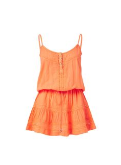 Kelly Orange Over The Shoulder Short Dress | Melissa Odabash US Orange Plaid Dress, California Clothes, Pink And Orange Clothes, Cute Brunch Dresses, Cute Beach Dresses, Vacation Sets, Tennessee Gameday Outfit, Summer Mini Dress, Bright Clothing