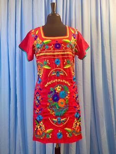 Mexican Wear, Please Respond, Embroidered Dresses, Large Dresses, Dress With Embroidery, Mexican Dress, Moreno Valley, Mexican Party, Mexican Dresses