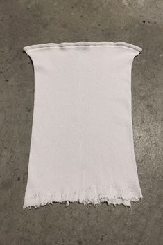 PRL Ribbed Cut Off Long Tube Top Tank in White - S/M – One More Chance Vintage