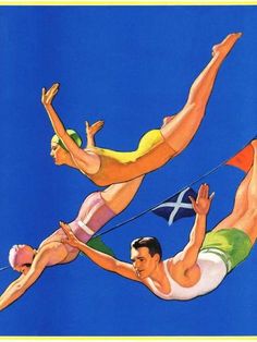 two men are performing acrobatic tricks in the air with one man upside down