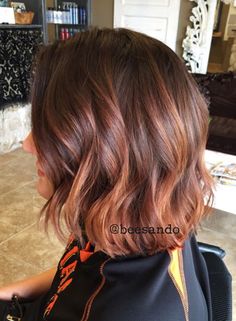 Getextureerde Bob, Bayalage Brunette, Auburn Hair Balayage, Auburn Ombre, Auburn Balayage, Balayage Short, Copper Balayage, Brunette Balayage