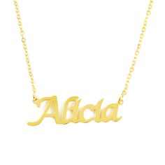 "Gold Plated Personalised Necklace Pendant A Wonderful Gift for Mother's Day, Birthdays, Thank You, Wedding, Engagement or any other Special Occasion *~ comes with Free Gift Box & Gift Bag ~* Exceptionally High Quality Solid Product at an Amazing Price! ~ Tested & Certified by the UK's Largest Assay Office ~ Necklace Thickness : 1mm approx Necklace Height : 5-8mm approx Necklace Width : 30mm to 70mm approx, depends on how many letters are in the name. Weight : 5g to 10g depending on the Office Necklace, Personalised Necklace, Nameplate Necklace, Box Bag, Christmas Bags, Rose Gold Necklace, Christmas Gifts For Her, Gold Plated Chains, Personalized Necklace