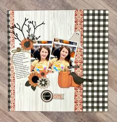 Autumn Scrapbook, Birthday Scrapbook Layouts, Halloween Paper Crafts, Scrapbook Borders, Disney Scrapbooking Layouts, Creative Memories Scrapbooking