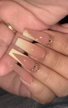 Acrylic Nails Ombre, Acrylic Nails Long, Nails Long Square, Ombre Acrylic, Acrylic Nails Nude, Nails Ombre, Glamour Nails, Classy Acrylic Nails