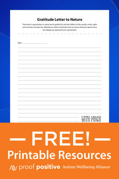 an orange and blue background with the words free printable resources for children's writing