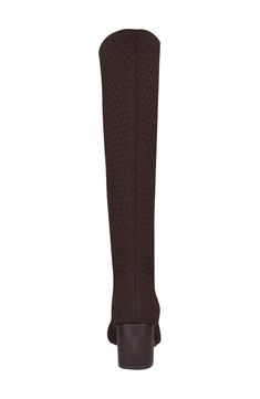 A flared, block heel elevates a sleek knee-high boot crafted from stretch knit in a round-toe silhouette 2 1/4" heel Synthetic upper, lining and sole Imported Fitted Wool Boots For Fall, Knit Boot, Knit Boots, Java, Knee High Boots, Knee High, Nordstrom Rack, Block Heels, Womens Boots