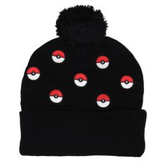 Embrace the spirit of adventure and embark on a journey to catch 'em all with this eye-catching and cozy Pokemon beanie. Pokemon is one of the most popular card games in the world. Its popularity continues to grow as it has video games, cartoons, movies, and toys! Whether you're braving the cold or seeking to showcase your love for Pokemon, this beanie is the great addition to your collection of Pokemon-themed apparel. Grab yours now and let the quest to become a Pokemon Master begin! Black Novelty Beanie Hat, Novelty Black Beanie Hat, Black Embroidered Beanie, One Size Fits Most, Themed Black Winter Hats, Black Casual Beanie For Outdoor Activities, Black Embroidered Beanie One Size, Black Embroidered Beanie Cap, Black Novelty Beanie One Size Fits Most, Novelty Black Beanie, One Size Fits Most