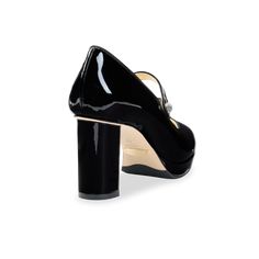 The Mary Jane Platform 85 in black patent leather has a 15mm platform, set on an 85mm inset block heel, providing height, at a comfortable pitch without the heaviness of a traditional block heel. We recommend 1/2 size up Platform Mary Janes, Platform Pumps, Black Patent Leather, Mary Janes, Calf Leather, Patent Leather, Block Heels, Comfort Fit, Pumps