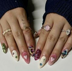 Get Nails, Nail Art Rhinestones, Nails Desing, Pink Acrylic Nails, Rhinestone Nails, Perfect Nails