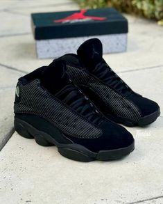 Retro 13 Black Cat, Custom Jordan Shoes, Custom Jordan, Custom Jordans, Shoes Retro, Black 13