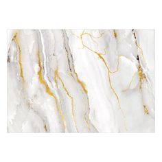 white marble with gold veining