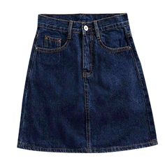 Be ready for an adventure with our high-waist casual denim skirt from the 2023 Summer Collection! With a fashion look and quintessential features. you'll be the envy of your friends and family.Distinctive Features You'll Love: Casual Style: Feel informal and stylish in this timeless look. Stonewashed: Enjoy the unique texture and look of this retro-inspired fabric. Mini Length: Show off your legs and keep cool in this flirty skirt. High-Waist: Feel secure and confident with this flattering waist High Waist Solid Denim Skirt, High-waisted Denim Skirt, Solid High-waist Denim Skirt, Solid Denim Skirt With Pockets, Trendy High Waist Solid Denim Skirt, Trendy Plain High-waisted Denim Skirt, Trendy Solid Denim Skirt With Pockets, Denim Skirts Online, Casual Denim Skirt