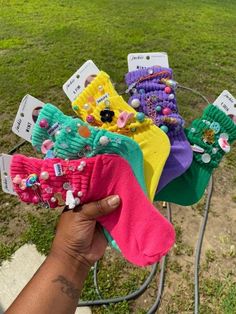 Charm socks comes with random variety charms you can message us if you want specific charms comes with 1 sock Socks With Charms, Socks Decoration Ideas, Christmas Sock Ideas, Junk Socks With Charms, Bedazzled Socks, Charm Socks, Junk Socks, Bling Socks, Disney Outfits Women