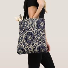 Antique Blue China Pattern Tote Bag Blue China Patterns, Reticulated Python, Designer Cosmetic Bag, Purple Tote Bag, Marc Jacobs Handbag, Python Snake, Blue Tote Bag, Stylish Purse, Art Tote Bag