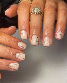 Italy Nails, Square Gel Nails, Biab Nails, New Years Nail Designs, Nails Trend, Builder Gel Nails, Nagellack Trends, Simple Gel Nails