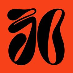 an orange and black logo with the letter o