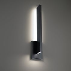 Modern Forms - WS-W18122-40-BK - LED Outdoor Wall Light - Mako - Black Light On The Wall, Step Lighting Outdoor, Modern Lighting Design, Led Outdoor Wall Lights, Bathroom Sconces, Outdoor Sconces, Modern Sconces, Wall Lighting, Step Lighting