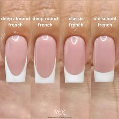 Thonje Me Tips French, Bridal Nails French, Flormar Nail Polish Number, Nail Tutorial Videos, Simple Gel Nails, Bridal Nails, Really Cute Nails, Types Of Nails, French Tip Nails