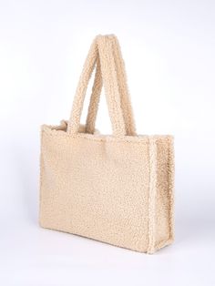 Bag For Love - Minimalist Shoulder Tote Bag - Women Tote Bags Product Description Style Fashionable Color Apricot Quantity 1 piece Pattern Type Plain Bag Size Large Type Shoulder Tote Bag Material Polyester Composition 100% Polyester Size Chart INCH CM Size Bag Width Bag Height Bag Length one-size 5.1 11 15.7 Size Bag Width Bag Height Bag Length one-size 13 28 40 Similar Products h2 { text-align: center; } .red-box { width: 100%; display: flex; flex-direction: row; flex-wrap: wrap; justify-conte Fuzzy Top, Bags Style, Shoulder Tote Bag, Black & White, Black Tote Bag, Shoulder Tote, Womens Tote, Bag Women, White Bag