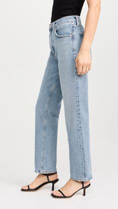 AGOLDE Mid Rise Vintage Straight Valen Jeans | Shopbop Agolde Nico Jeans, Agolde Merrel Jeans, Vintage Straight Jeans, Agolde Jeans, Straight Jeans, Ankle Length, Stretch Denim, Stretch Fabric, Mid Rise