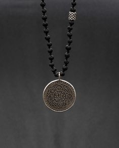 This vintage Tibetan Padma amulet evokes a feeling of an ancient culture, coupled with a modern edge! It is masterfully crafted with a hand-knotted lava stone & silver necklace. The lava stone chain is 57 cm long [app 22.5 in long] Rectangular Amulet Necklace For Meditation, Tibetian Necklace, Tibetan Beads Jewelry, Tibetan Jewellery, Tibetan Necklace Nepal, Lava Stone, Ancient Cultures, Healing Stones, Handcrafted Jewelry