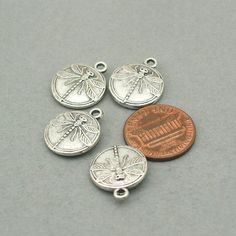 Dragonfly Charms, Dragonfly Disc pendant beads, up to 8 pcs, Antique Silver 15mm CM0804S Nickel Free Adjustable Round Pendant Charms, Adjustable Nickel-free Round Pendant Charms, Silver Charms For Jewelry Making, Silver Round Charms For Jewelry Making, Adjustable Silver Round Charms, Nickel-free Round Charms For Jewelry Making, Nickel Free Round Metal Charms, Nickel-free Round Metal Charms, Dragonfly Charm