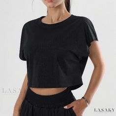 Lasaky - Athleisure Top for Women's Fitness and Yoga Wear Summer Workouts, Yoga Wear Women, Athleisure Tops, Yoga Top, Yoga Tshirt, Estilo Chic, Gym Tops, Sports Hoodies, Gym Shirts