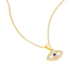 Gold Evil Eye Pendant Necklace Yellow Gold Evil Eye Spiritual Necklace, Spiritual Yellow Gold Necklace With Evil Eye, Spiritual Yellow Gold Evil Eye Necklace, Spiritual Gold Eye-shaped Necklace, Gold Plated Evil Eye Symbolic Jewelry, Spiritual Gold Plated Evil Eye Jewelry, 14k Gold Evil Eye Amulet Necklace, Symbolic Gold Plated Evil Eye Jewelry, Symbolic Yellow Gold Evil Eye Necklace