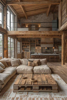 40 Stylish Barnhouse Decor Designs to Upgrade Your Space Small Attic Room Ideas, Small Attic Room, Modern Country Living, Barndominium Interior, Rustic Living Room Furniture, Modern Rustic Living Room, Interior Design Per La Casa, Small Attic, Barn Style House