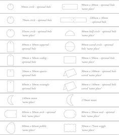 an image of some diagrams for different shapes