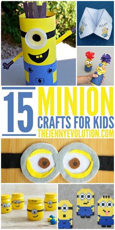 minion crafts for kids that are easy to make