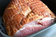 ham is cooked in the slow cooker